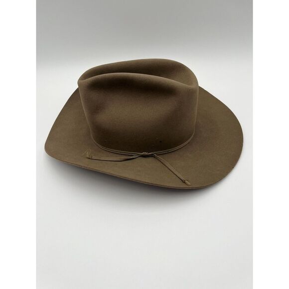 Vintage RESISTOL 2X Double X PECOS Cowboy Hat Brown Size 7 Review All Photos - Picture 3 of 16